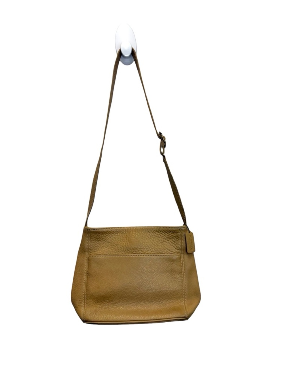 Coach Vintage Sonoma Tan Natural Grain Leather Pocket Zip Crossbody Bag
